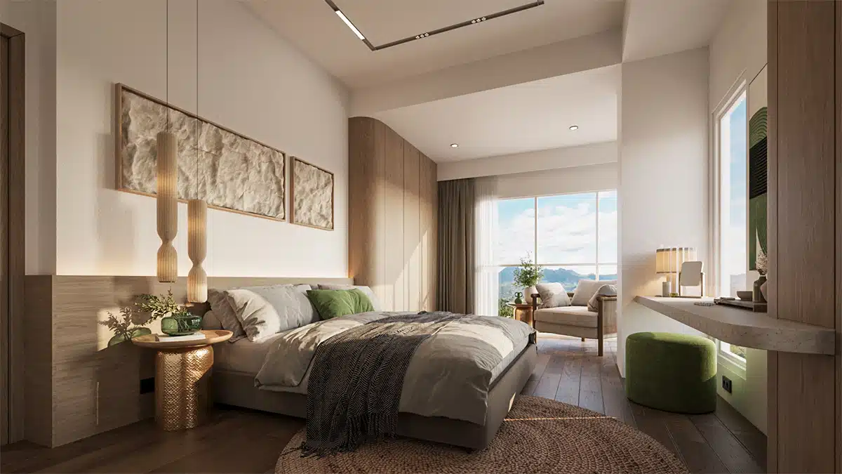 Three-bedroom master suite